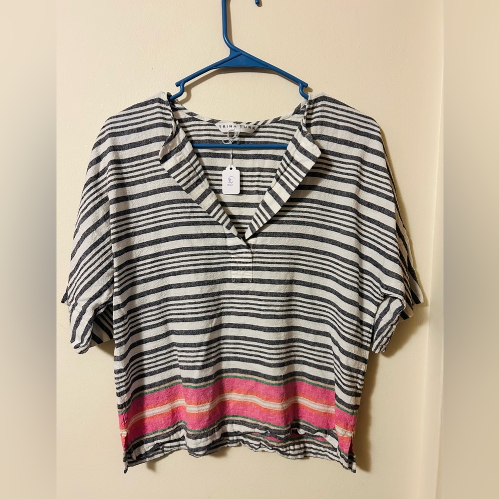 628- Trina Turk Striped Top